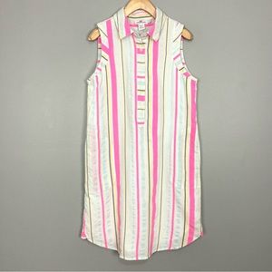 Vineyard Vines Boca Grande Shirtdress Women’s Size 2 Stripe Sleeveless Pockets